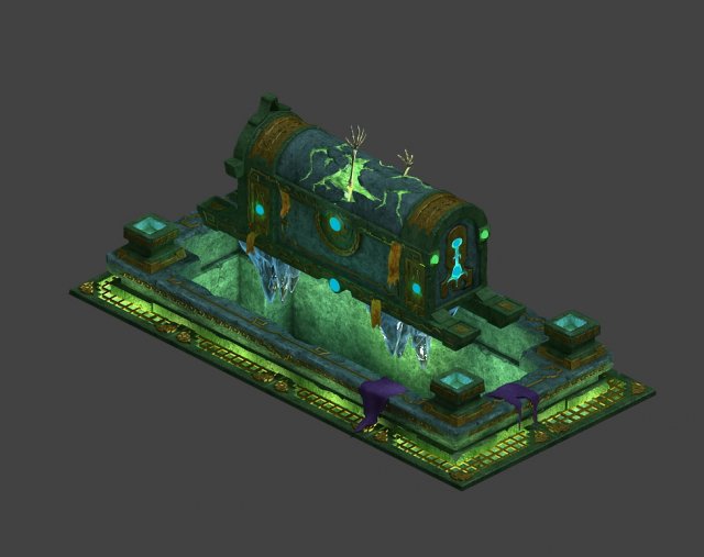 Dungeon – Coffin 02 3D Model