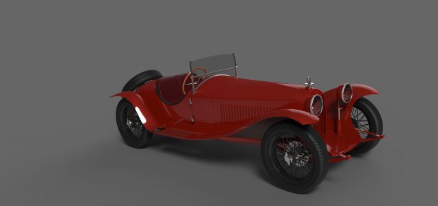 Alfa Romeo 8C 2300 MM Spyder 1931 3D Model