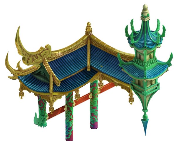 Game model – Bi La City – Royal palace part 3D Model