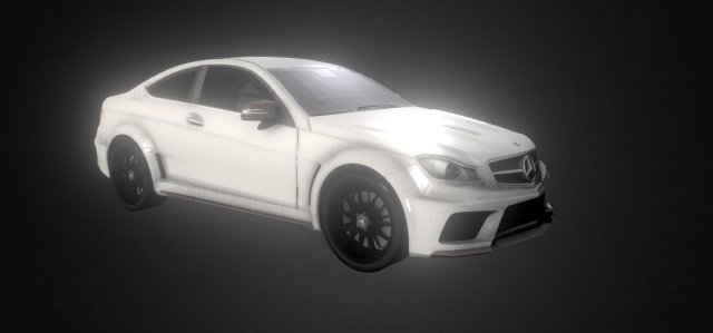 2012 Mercedes-Benz C63 AMG Coup Black Series 3D Model