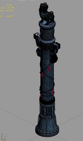 Game Models – Pillars 3D Model