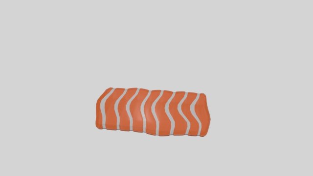 Salmon Raw 3D Model