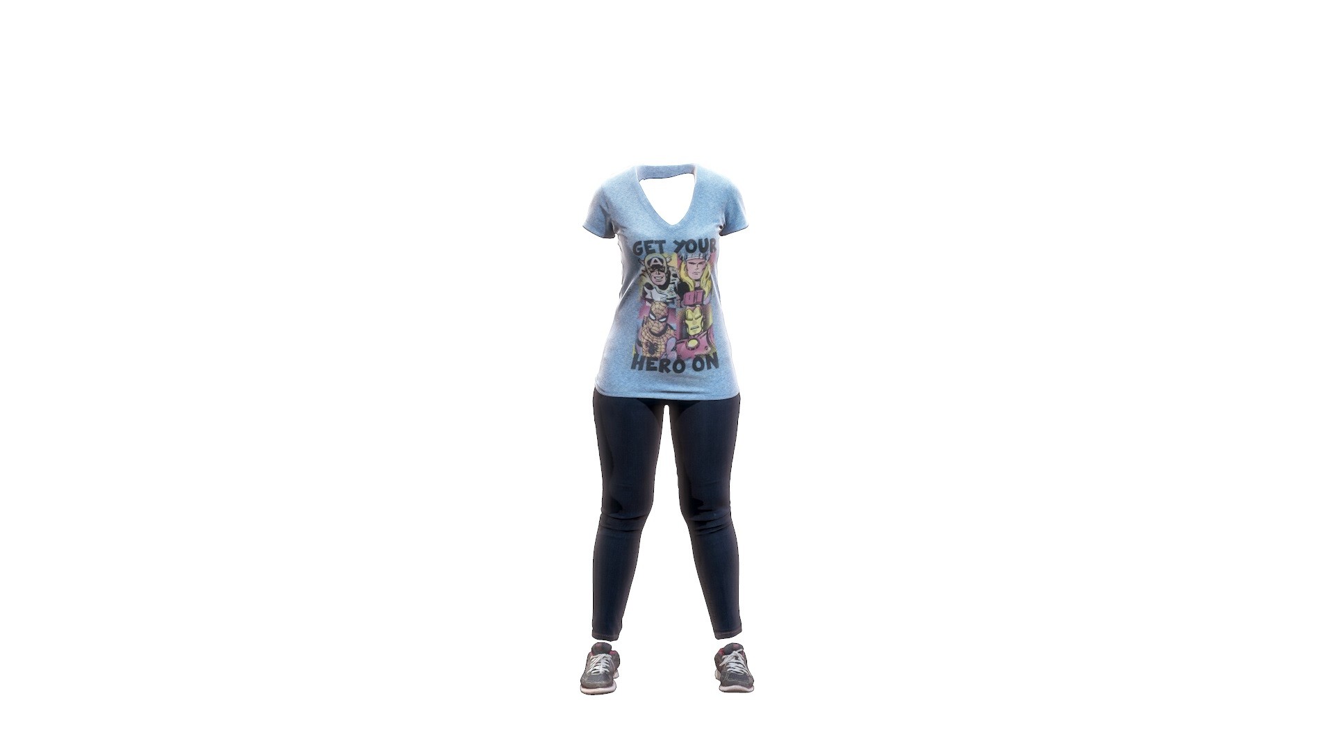 Woman Clothes Scan – 163FBody Set