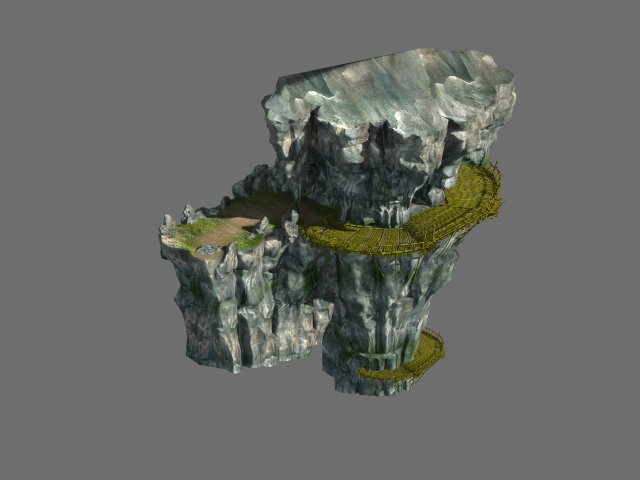 Game Model – Campanula island scenes – the cliff t 3D Model