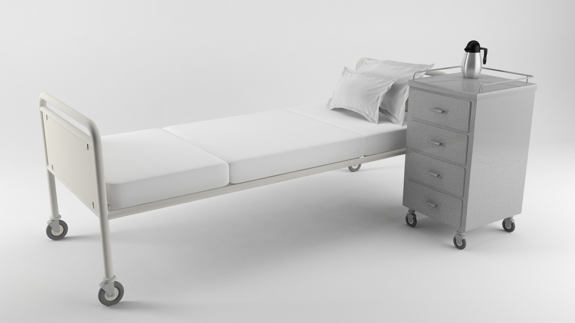 3D Hospital Bed model