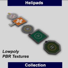 Helipads Collection 3D model