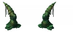 Game model – stone teeth 3D Model