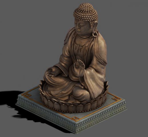 Sculpture – Big Buddha 3D Model