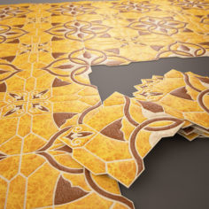 Ceramic tile Emigres Puzzlemi Huesca Marron