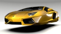 Lamborghini Aventador Flying 2017 3D Model