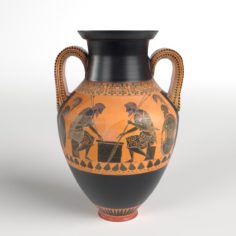 Two Handled Greek Jar Amphora Vase