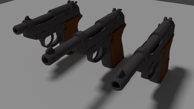 Walther P38 Free 3D Model