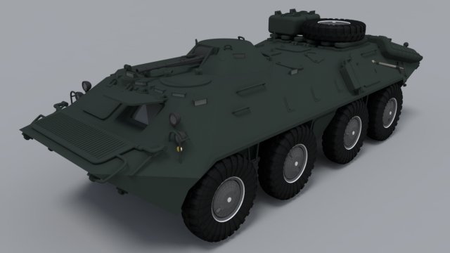 BTR-80 3D Model