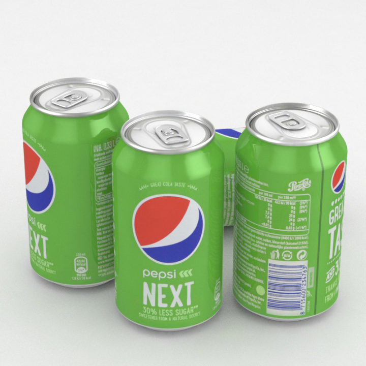 3D Beverage Can Pepsi Next 330ml