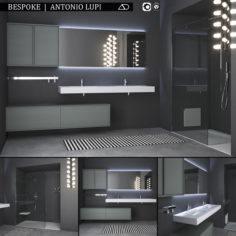 Bathroom furniture set Planeta 3D model