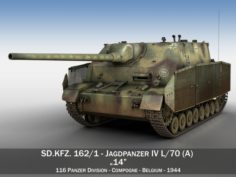 Jagdpanzer IV L70 A – 14 3D Model