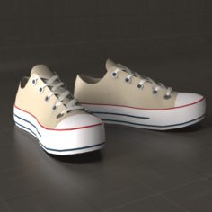 Converse Generic Shoes 3D Model