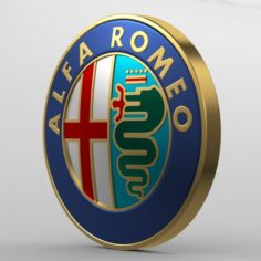 Alfa romeo logo 3D Model