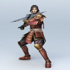 Japanese Samurai Warrior 3d model