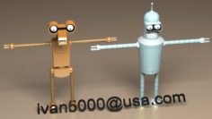 The Bender and Roberto 3D Model
