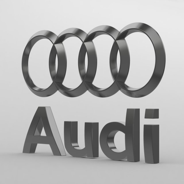 Audi logo 3D Model