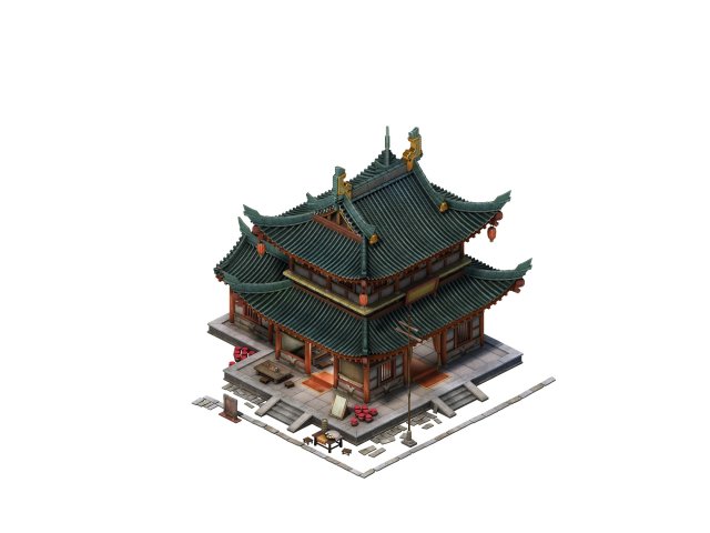 Game Model – City – Inn 3D Model