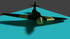 3D Plastic Airplane model