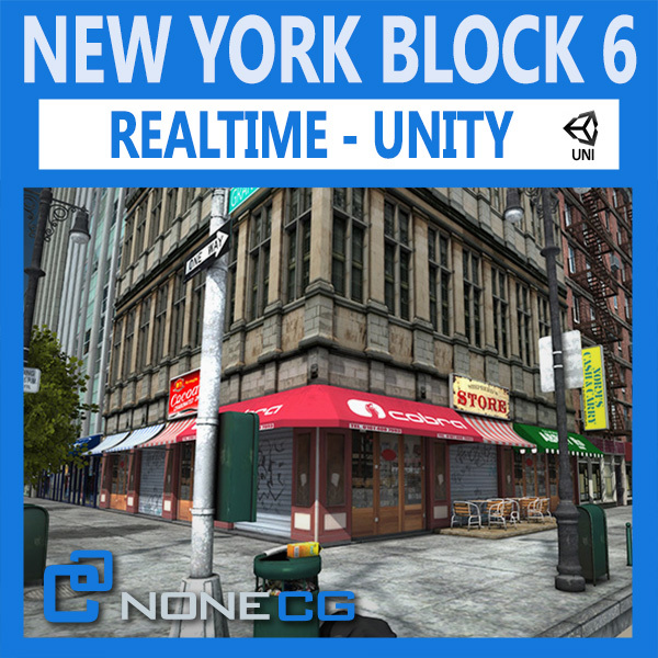 Free NYC Block #6 Unity 3D Model