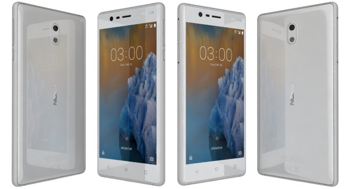 Nokia 3 Silver White 3D model