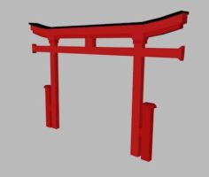 6 Japanese Arch’s traditionally known as Torii 3D