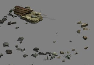 Ruins – small objects 3D Model