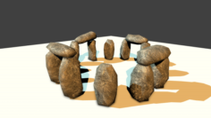 Stone circle 3D Model