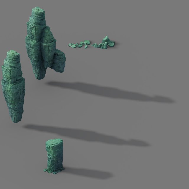 Terrain – Stone 03 3D Model