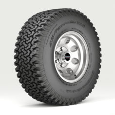 Off Road wheel and tire 3D Model