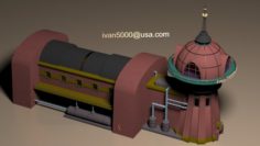 The spaceship depot 3D Model