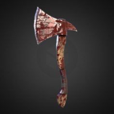 Short Axe low-poly variant 2 3D Model