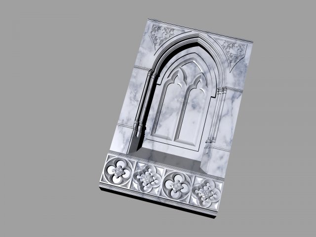 Ancient columns arches ancient ancient window 3D Model