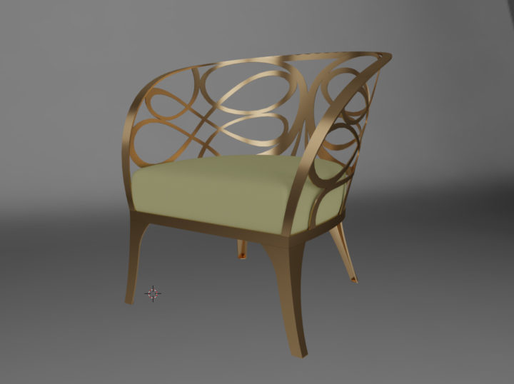 3D model Cantori Noe Armchair