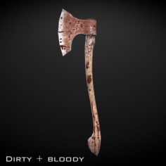 Long Axe low-poly variant 1 3D Model