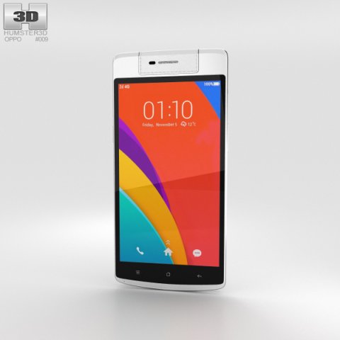 Oppo N3 White 3D Model