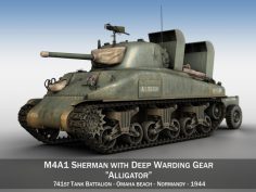 M4A1 Sherman – Alligator 3D Model