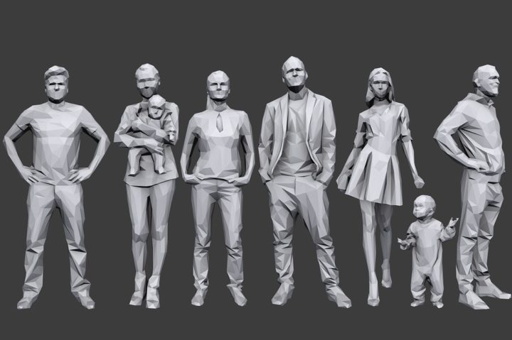 Lowpoly People Casual Pack Vol.3