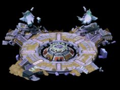 Game Model – Quartet Altar Old Ruins 02 3D Model