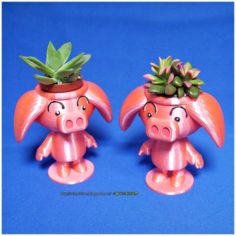 Cute animal – Rose pig potted