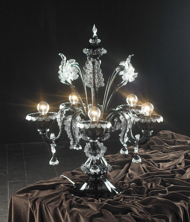 Antique Crystal Table Lamp 3d model