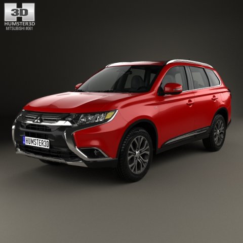 Mitsubishi Outlander 2015 3D Model