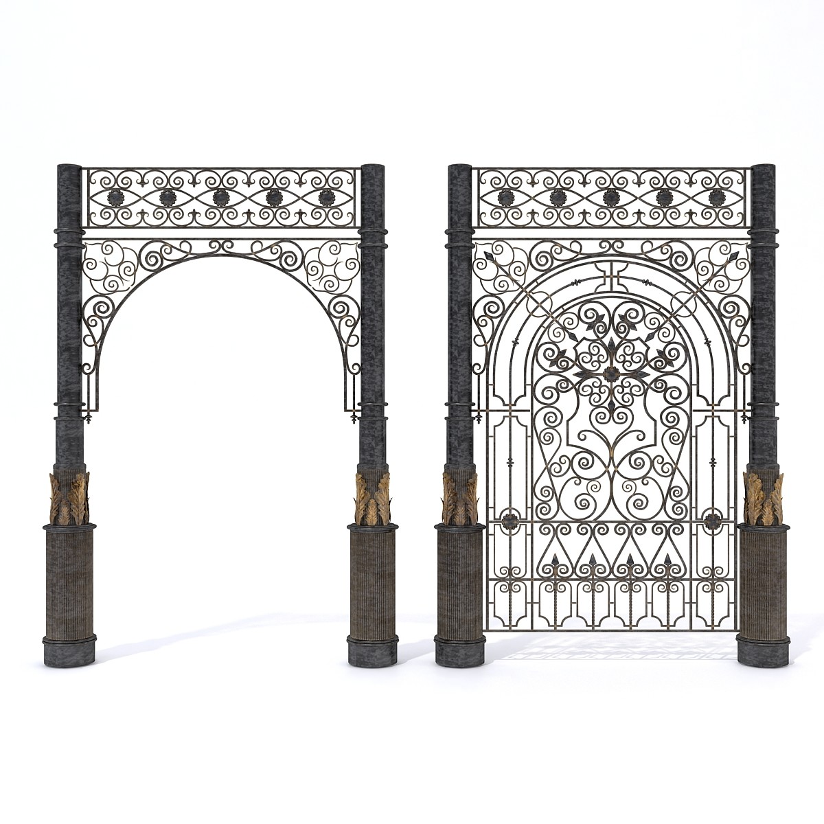 3D Wrought lattice and portal model