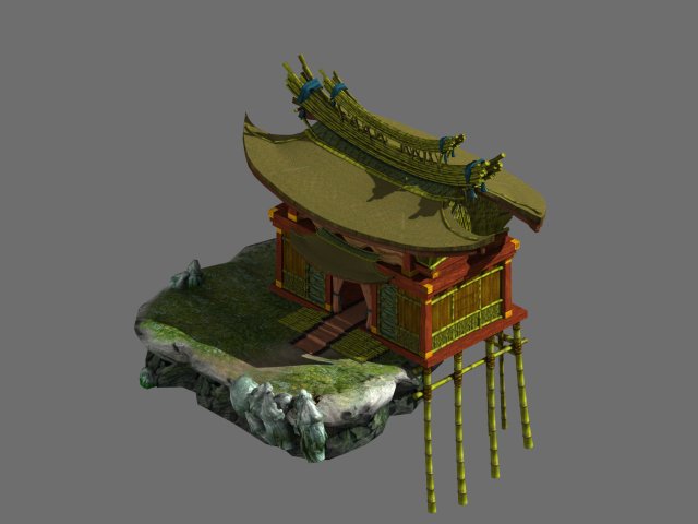 Game Model – Campanula island scenes – to build a 3D Model
