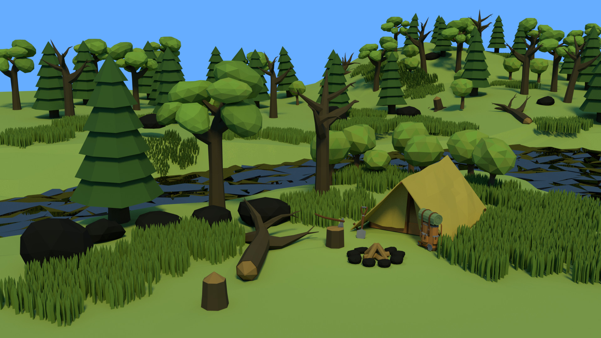 Forest 3d model