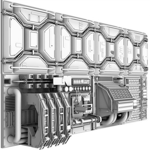 Sci-Fi Wall Panel Kit